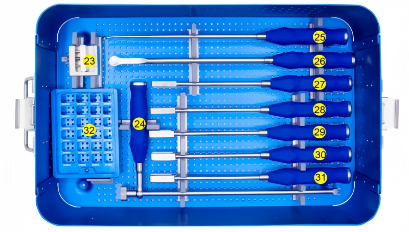 PLIF PEEK Cage & Titanium Lumbar Cage Instrument Set -CnOrtho