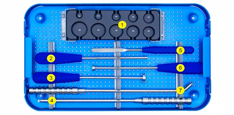 Titanium Mesh Cage Instrument Set-CnOrtho