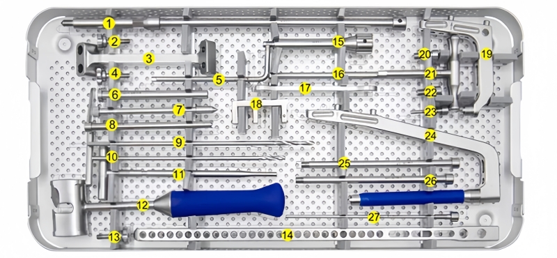 Suprapatellar Approach Tibial Intramedullary Nail Instrument Set-CnOrtho