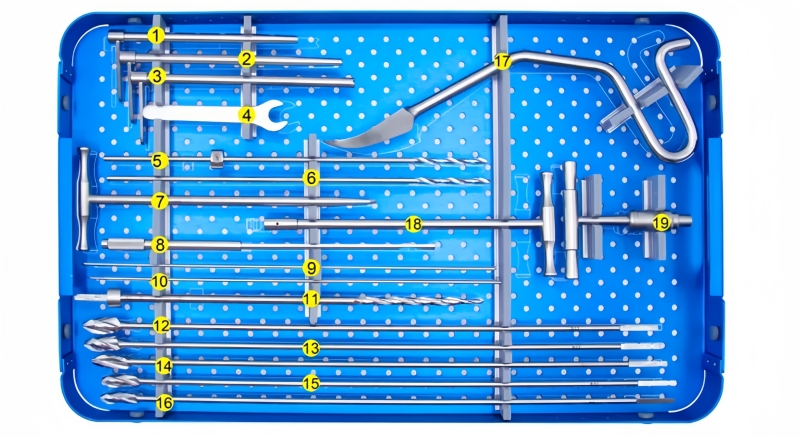 Reversed Femoral & Gama Intramedullary Nail Instrument Set-CnOrtho
